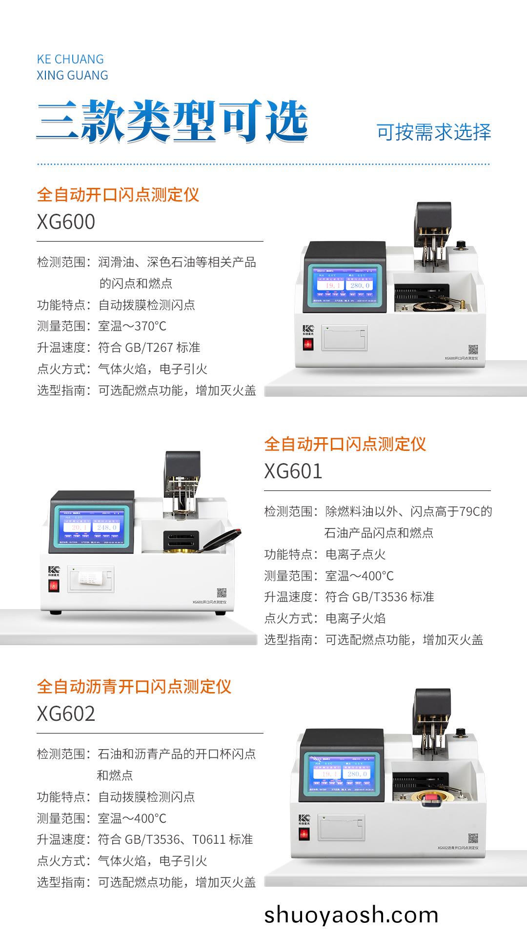 XG602 全自动沥青开口闪点测定仪
